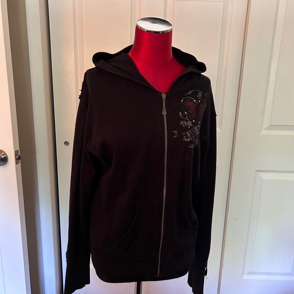 Hard Rock Cafe Black Hoodie Jacket
